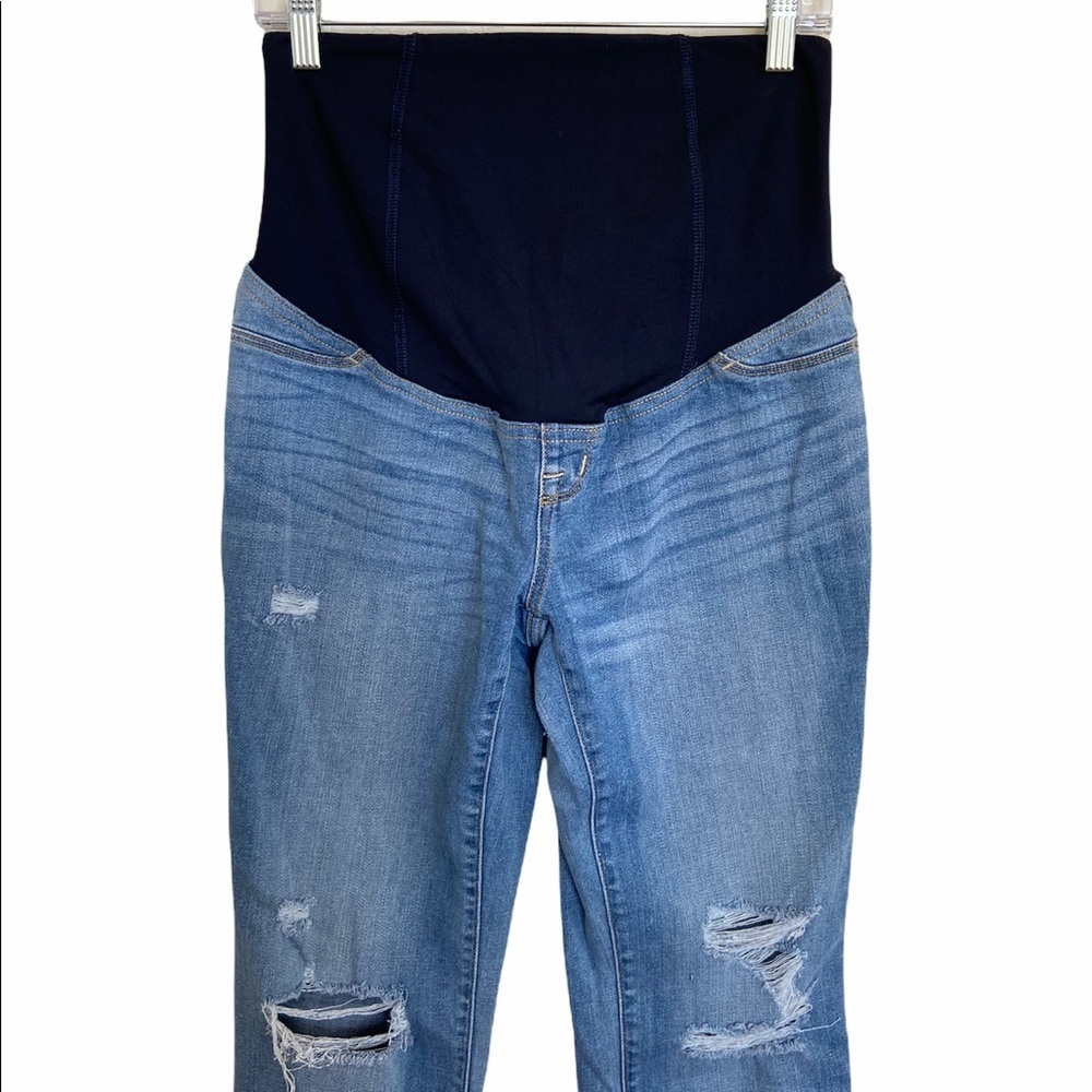 Isabel Maternity High Rise Crossover Jeans - Picture 4 of 13